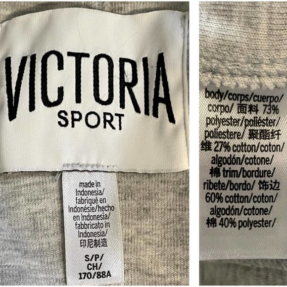 Victorias Secret Sport VS Grey High Neck Full Zip Sweatshirt XS - Picture 5 of 6